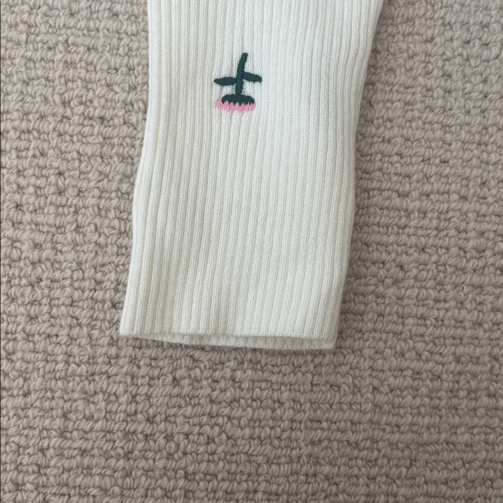 Floral Embroidered Cream Cardigan - Picture 5 of 6